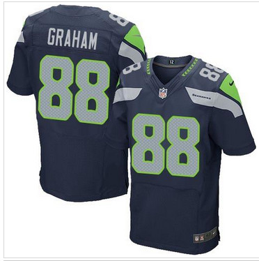 NEW Seattle Seahawks #88 Jimmy Graham Steel Blue Team Color Men's Stitched NFL Elite jersey NEW Seattle Seahawks #88 Jimmy Graham Steel Blue Team Color Men's Stitched NFL Elite jersey