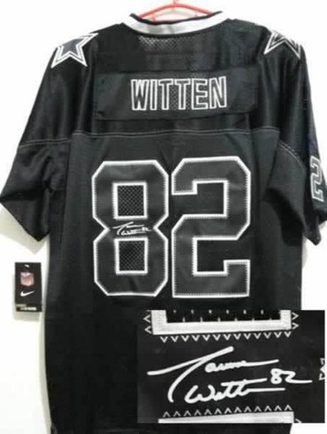 NEW Signed Elite Dallas Cowboys 82 Jason Witten Lights out Black NEW Signed Elite Dallas Cowboys 82 Jason Witten Lights out Black