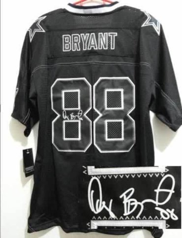 NEW Signed Elite Dallas Cowboys 88 Dez Bryant Lights out Black NEW Signed Elite Dallas Cowboys 88 Dez Bryant Lights out Black