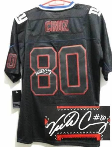 NEW Signed Elite New York Giants 80 Victor Cruz Lights out Black NEW Signed Elite New York Giants 80 Victor Cruz Lights out Black