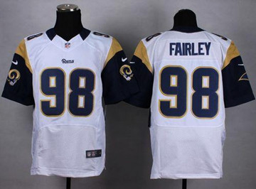 NEW St. Louis Rams #98 Nick Fairley White Men's Stitched NFL Elite Jersey NEW St. Louis Rams #98 Nick Fairley White Men's Stitched NFL Elite Jersey