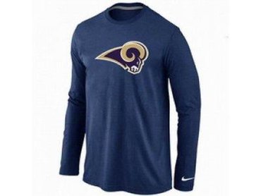 NEW St.Louis Rams Logo Long Sleeve T-Shirt D.Blue NEW St.Louis Rams Logo Long Sleeve T-Shirt D.Blue