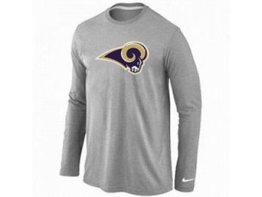 NEW St.Louis Rams Logo Long Sleeve T-Shirt Grey NEW St.Louis Rams Logo Long Sleeve T-Shirt Grey