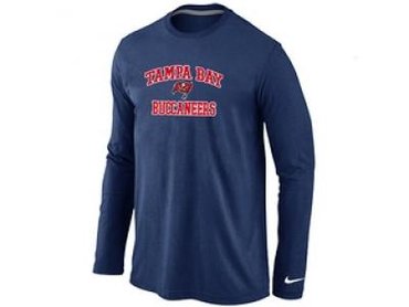 NEW Tampa Bay Buccaneers Heart & Soul Long Sleeve T-Shirt D.Blue NEW Tampa Bay Buccaneers Heart & Soul Long Sleeve T-Shirt D.Blue