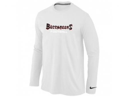 NEW Tampa Bay Buccaneers font Long Sleeve T-Shirt White NEW Tampa Bay Buccaneers font Long Sleeve T-Shirt White
