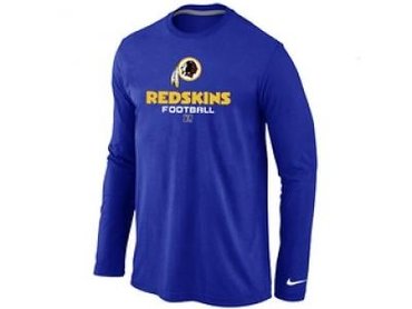 NEW Washington Red Skins Critical Victory Long Sleeve T-Shirt Blue