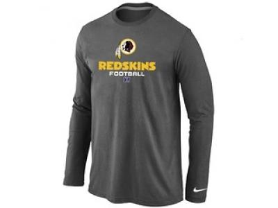 NEW Washington Red Skins Critical Victory Long Sleeve T-Shirt D.Grey
