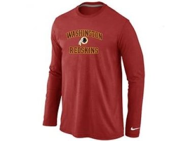NEW Washington Red Skins Heart & Soul Long Sleeve T-Shirt RED