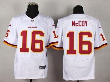 NEW Washington Redskins #16 Colt McCoy White NFL Elite Jersey