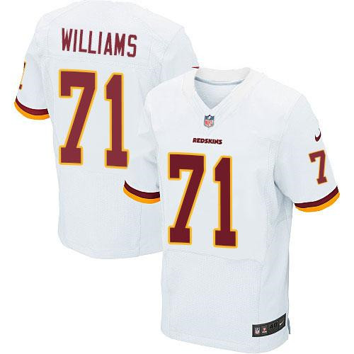 NEW Washington Redskins #71 Trent Williams White Men's Stitched NFL Elite Jersey
