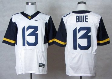 NEW West Virginia Mountaineers Andrew Buie 13 College Football Elite Jerseys - White NEW West Virginia Mountaineers Andrew Buie 13 College Football Elite Jerseys - White