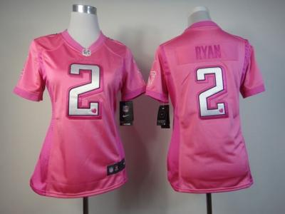 NEW Women Atlanta Falcons #2 Matt Ryan Pink Jerseys(love s)