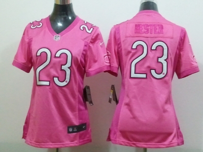 NEW Women Chicago Bears #23 Devin Hester pink jerseys(2012 love)
