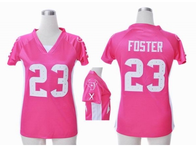 NEW Women Houston Texans 23 Arian Foster blue jerseys(draft him ii top)