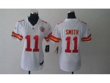 NEW Women NFL Kansas City Chiefs 11 Alex Smith white Jerseys