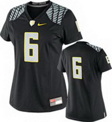 NEW Women Oregon Ducks Black #6 NCAA Jerseys NEW Women Oregon Ducks Black #6 NCAA Jerseys