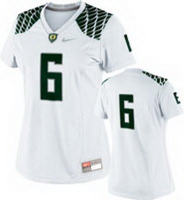 NEW Women Oregon Ducks white #6 NCAA Jerseys NEW Women Oregon Ducks white #6 NCAA Jerseys