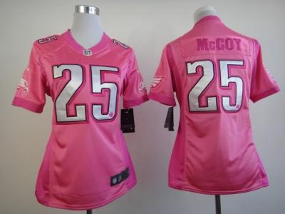 NEW Women Philadelphia Eagles #25 LeSean McCoy Pink Jerseys(love s)