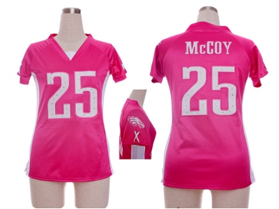 NEW Women Philadelphia Eagles #25 LeSean McCoy pink jerseys(draft him ii top)