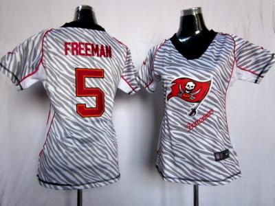 NEW Women Tampa Bay Buccaneers #5 Josh Freeman jerseys(fem fan zebra)