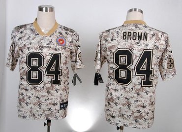 NEW jerseys Pittsburgh Steelers 84 Antonio Brown camo(2013 new Elite)