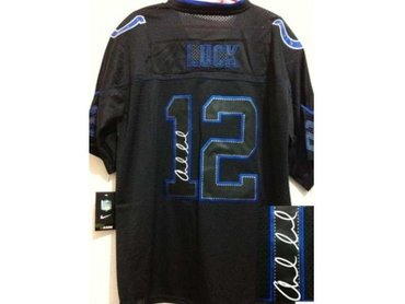 NEW jerseys indianapolis colts #12 luck black(Elite lights out signature) NEW jerseys indianapolis colts #12 luck black(Elite lights out signature)