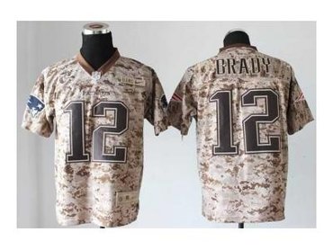 NEW jerseys new england patriots #12 tom brady camo(2013 new Elite)(USMC)
