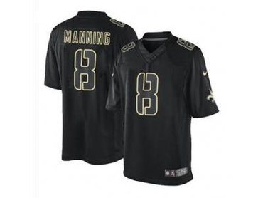 NEW jerseys new orleans saints #8 manning black(Impact Limited)