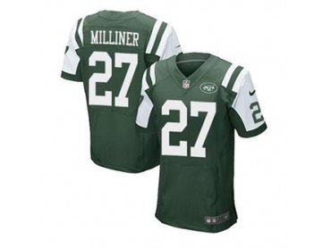 NEW jerseys new york jets #27 dee milliner Green(Elite)