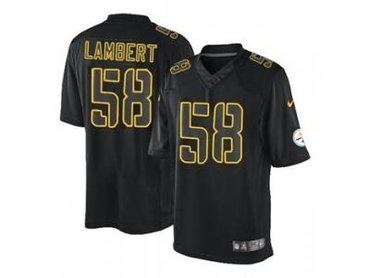 NEW jerseys pittsburgh steelers #58 lambert black(Impact Limited)