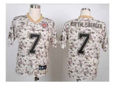 NEW jerseys pittsburgh steelers #7 roethlisberger camo(2013 new Elite)