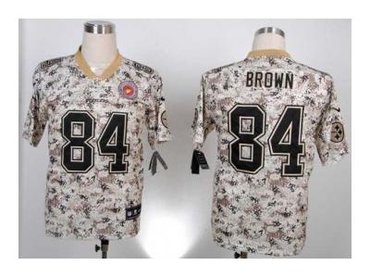 NEW jerseys pittsburgh steelers #84 brown camo(2013 new Elite)