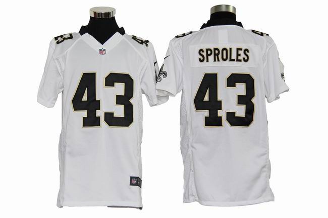 NEW nfl youth new orleans saints 43 darren sproles white jerseys