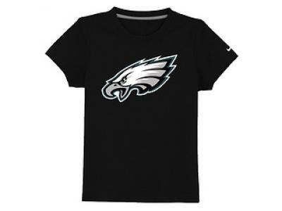 NEW philadelphia eagles authentic logo youth T-Shirt black NEW philadelphia eagles authentic logo youth T-Shirt black