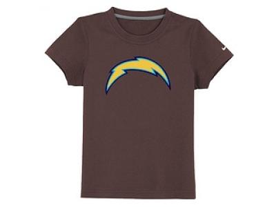 NEW san diego chargers sideline legend authentic logo youth T-Shirt brown NEW san diego chargers sideline legend authentic logo youth T-Shirt brown