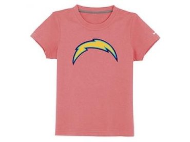 NEW san diego chargers sideline legend authentic logo youth T-Shirt pink NEW san diego chargers sideline legend authentic logo youth T-Shirt pink