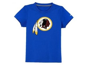 NEW washington redskins logo youth T-Shirt blue