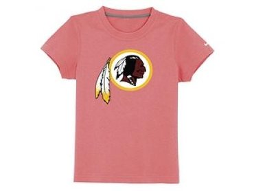NEW washington redskins logo youth T-Shirt pink