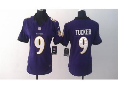 NEW women baltimore ravens #9 steve mcnair purple jerseys