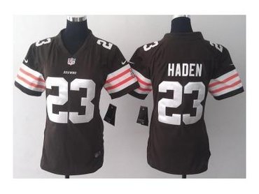 NEW women jerseys cleveland browns #23 joe haden brown