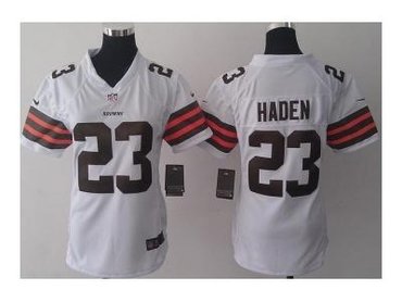 NEW women jerseys cleveland browns #23 joe haden white