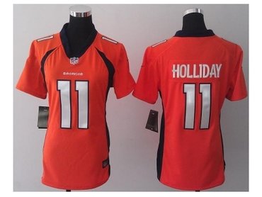 NEW women jerseys denver broncos #11 holliday orange