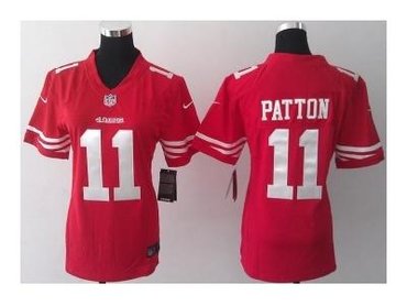 NEW women jerseys san francisco 49ers #11 patton red(patton)