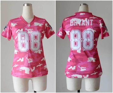 NEW women nfl jerseys Dallas Cowboys #88 Dez Bryant pink(fashion camo)