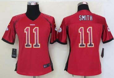 NEW women nfl jerseys Kansas City Chiefs 11 Alex Smith Red(Elite drift fashion)