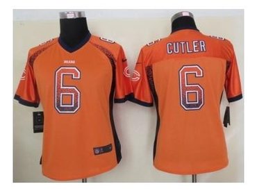 NEW women nfl jerseys chicago bears #6 jay cutler orange(Elite drift fashion)
