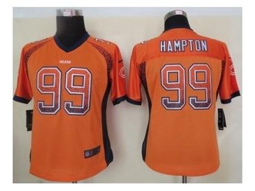 NEW women nfl jerseys chicago bears #99 hampton orange(Elite drift fashion)(hampton)