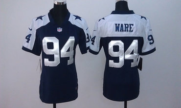 NEW women nfl jerseys dallas cowboys #94 ware thankgivings white