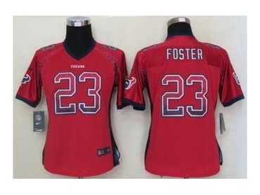 NEW women nfl jerseys houston texans #23 arian foster red(Elite drift fashion)