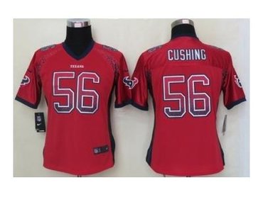 NEW women nfl jerseys houston texans #56 brian cushing red(Elite drift fashion)